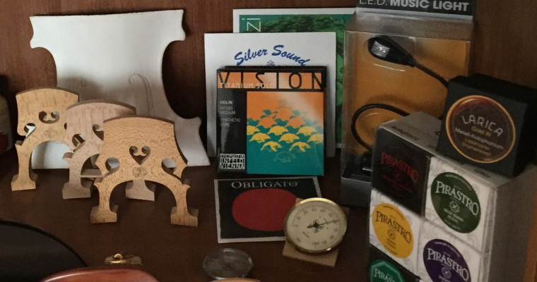 Zubehör für Geige, Bratsche und Cello